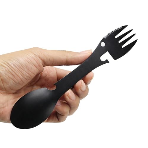 ステンレススチール多機能フォークスン缶切りアウトドアポータブルキッチン用品