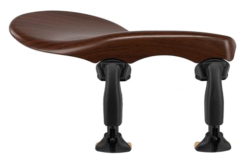 Wittner Zuerich 258131P Chin Rest Violin Side Chin Rest 1/2 High-Tech Plastic Height Adjustable Tilt with Screwdriver Rosewood Colour