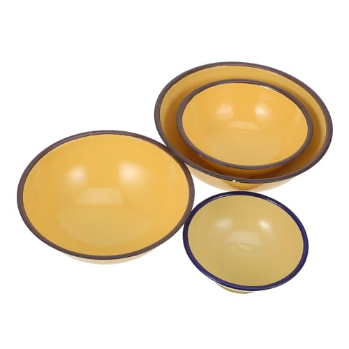 Homoyoyo 4 Piezas Esmalte Vintage y Servir Arroz Ensaladas y Decorativos y Funcionales