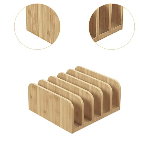 Porte-documents de bureau en bois pour trier vos magazines et documents