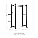 Titan Fitness X-3 Series Short Bolt-Down Power Rack with Weight Plate Holders 24-in. Depth