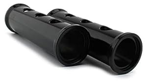 Vuzmode Gabelschutz Motorrad-Gabelkappe Schwarz 2er-Set