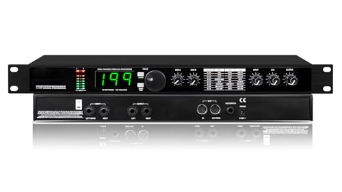 McbeAn Procesador de Audio Profesional Ecualizador, Procesador DSP Reverb Digital, 99 Programas Preestablecidos, 199 Efectos de Sonido, Multi-Efectos Reverb/Delay/Chorus, para Estudio de Grabación miniatura 7