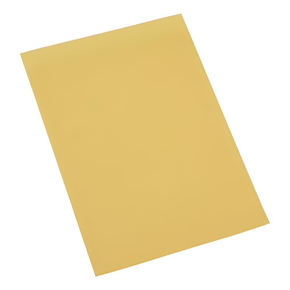 Indigo® Square‑Cut Foolscap Folder – 180 GSM Heavy‑Duty Card, Yellow – Pack of 50