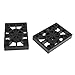 Luzhengyang 2X Longboard Riser Pads Kit | Shock Absorber Pads for Skateboard Decks | Reduce Wheel Bite | Impact Absorption | for Aerial Tricks Enthusiasts