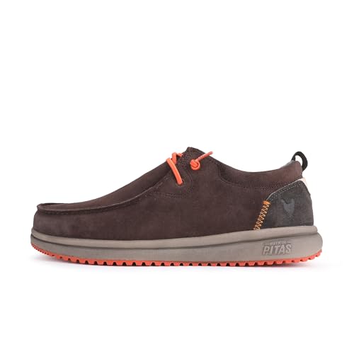 WALK IN PITAS Zapato Casual de Serraje, con Suela de Goma - Padar para: Hombre Color: Marron Talla: 42 WALK IN PITAS Zapato Casual de Serraje, con Suela de Goma - Padar para: Hombre Color: Marron Talla: 42