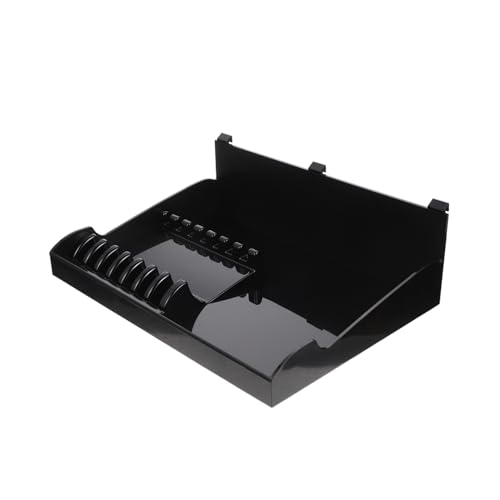 HONMEET Professional Hair Shear Holder Rack with Comb Stand Lightweight Hairdressing Organizer Tray for Salon Use Compact Multi-Tool Storage Box with Elegant Design for Scissors and Combs