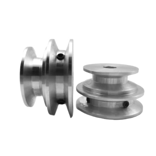 Puleggia con scanalatura da 60 mm, ad alte prestazioni, in lega di alluminio, foro da 8 mm, per trasmissione a cinghia trapezoidale fai da te, perfetto per motori a doppio mandrino B (compatibile da