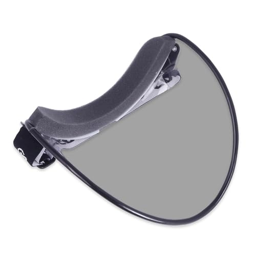 Image of bio clear Freddy Full Face Black Safety Cover Goggle,Bubble Face Shield, Full Face Protector, Used as helmet Visor or in Laboratory, Wood-working, Power Tool, Blowtorch, Welding Safety Goggle (Grey)