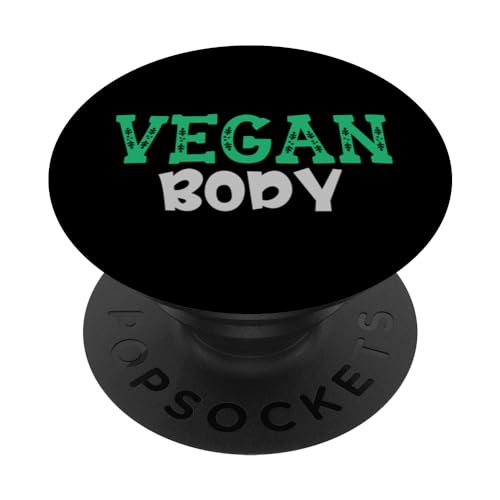 Vegan Body Funny Vegan PopSockets PopGrip Interchangeable Vegan Body Funny Vegan PopSockets PopGrip Interchangeable