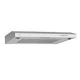 EUROGAR Campana Extractora para Cocina 50 cm Ultra Delgada | Ideal para Cocinas Pequeñas, Iluminación Incandescente,...