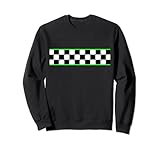 Rennflagge Muster Kariert Flagge Schachbrett Sweatshirt