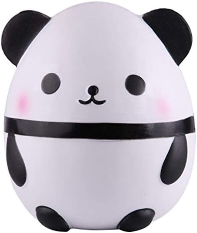 Anboor Squishies Panda Egg Jumbo Squishy Slow Rising Squeeze Toys Scented Kawaii Squishies Animal Toy for Kids Adults 1 Pcs (White)