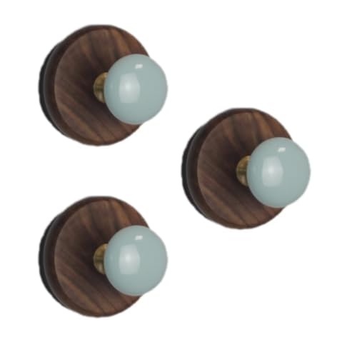 3 Pcs Colorful Magnetic Hooks Heavy Duty Magnet Hook Strong Neodymium Magnetic Coat Hooks Magnetic Hanger for Refrigerator, Metal Door, Locker for Hanging Towel, Coat, Bag, Umbrella (Green)