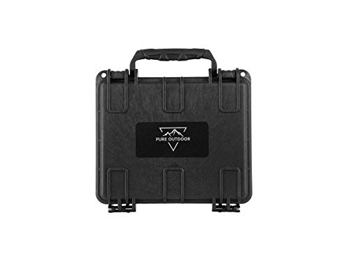 Monoprice Weatherproof Hard Case - With Customizable Foam, 7 x 6 x 2 Inch, Black - Pure Outdoor Collection