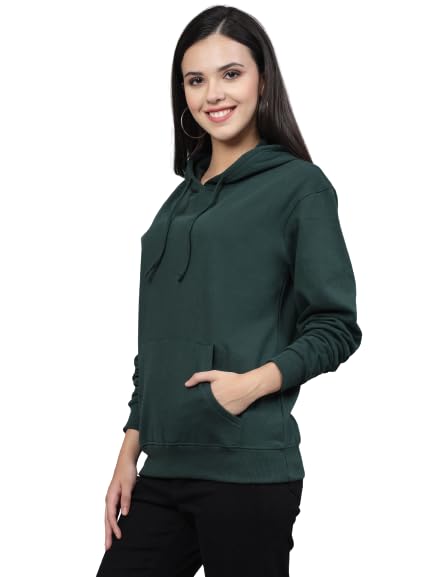 Image of Style Quotient Women Grey Hooded Oversized Sweatshirt