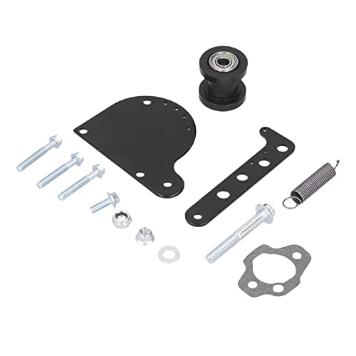 Kettenspanner, Einfache Installation und Langlebiges Design, Kettenspanner Kit, Federbelasteter Metalllegierung Schwarz, for E-Bike Fahrer, Motorisierte Fahrräder, Offroad Touren
