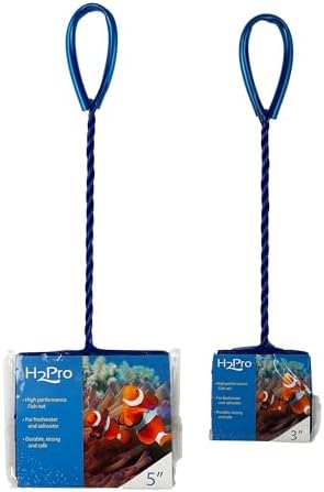 H2Pro Blue Aquarium Fish Net Set – High Performance Fine Mesh Fish Tank Nets with Durable Handles for Freshwater & Saltwater Aquariums image 3