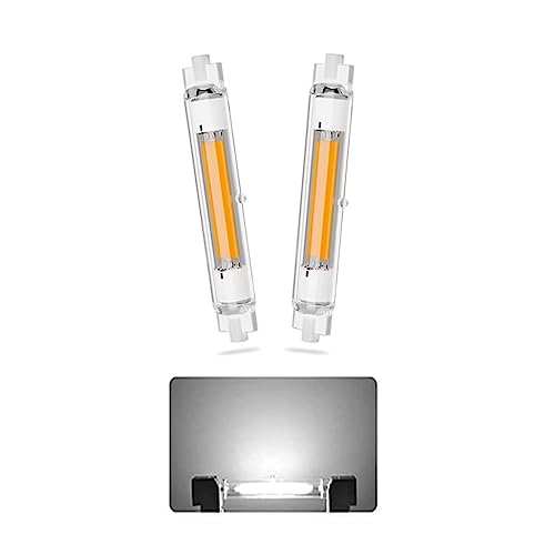 AEPOYU R7S LED 118mm Dimmerabile Lampadine,30W Bianco Freddo 6000K,3000lm,J118 COB LED Lineare Equivalente Alogena R7S 300W,Lampadine R7S LED 118mm Slim per Illuminazione Interna,pezzi 2