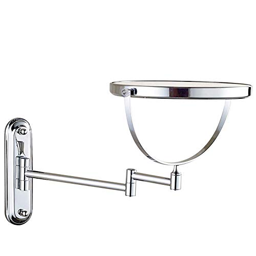 Miroir de maquillage mural extensible 8 pouces laiton pivotant - 7