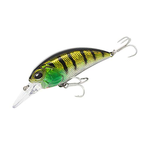 Codaicen Bait Fish Deep Diving Crankbait for Bass Fishing - Life-Like Bass Fishing Lures - Predatory Swimbait Fishing Lures - Catches Bass, Walleye, Pike - Deep-Diving Crank baits - Green Cheek