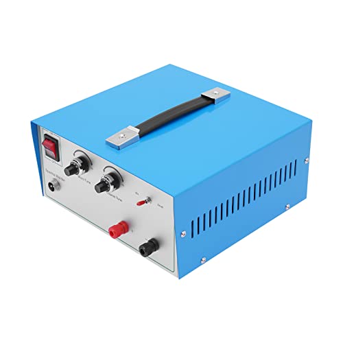 Micro Permanent Jewelry Welder Pulse Arc Welding Machine with Welding Gun, 80A 400W Spot Welding Machine Kit for Gold Silver Platinum (Blue)