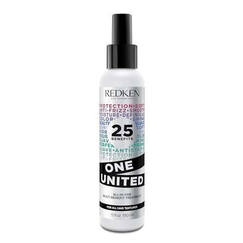Redken One United All-In-One Leave In Conditioner | Multi-Benefit Treatment | Heat Protectant Spray for Hair | All Hair Types | Paraben Free