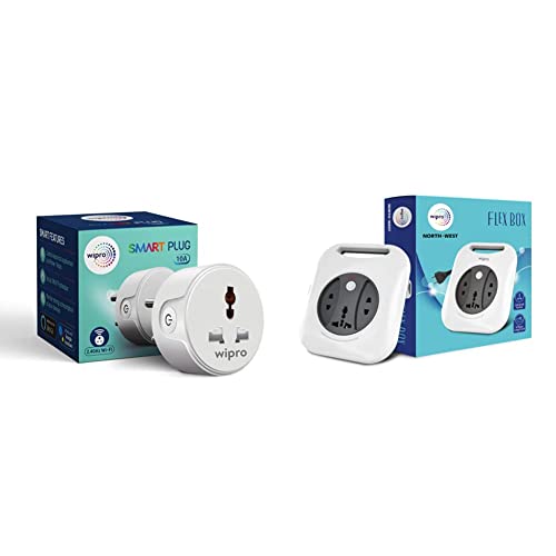 Wipro 10A smart plug with Energy monitoring- Suitable for small a...
