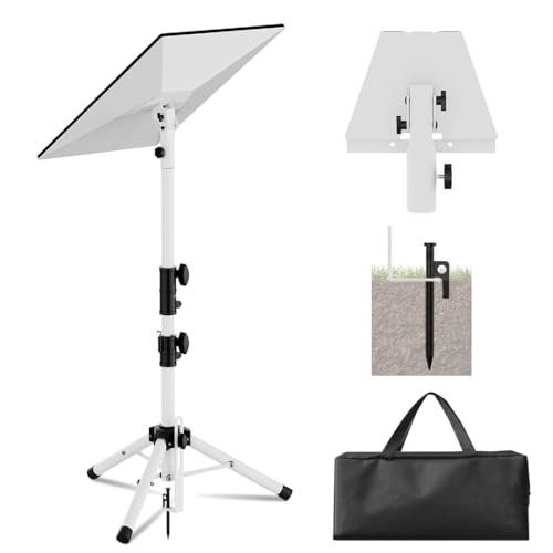 Starlink Mount Gen 3, Starlink Tripod Stand with Mount Adapter, Adjustable Height for Starlink Standard 4/4X/V3, 90° Tilt Angle Adjustment Starlink Antenna Pipe Adapter (White)