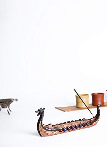 Laple Traditional Handmade Boat Dragon Incense Stick Burner Holder Tray Plate Wood Incense Burner With Ash Catcher For Home Decor #TOP4
