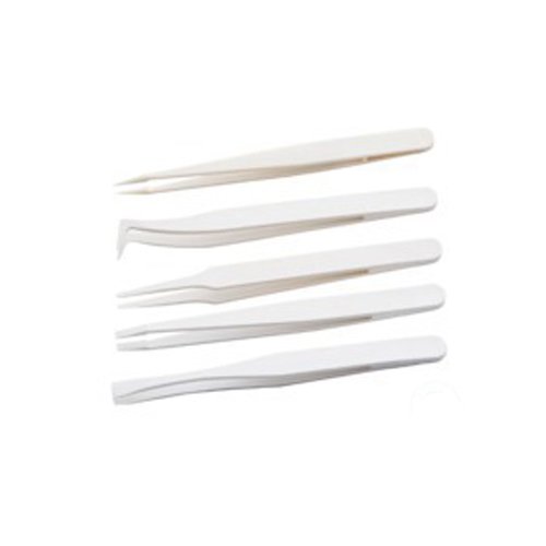 neoLab PBTP-Pinzette mit Fiberglas ohne Zahnung, Gerade, 6mm