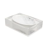 Kassatex Ducale Soap Dish, White/Black