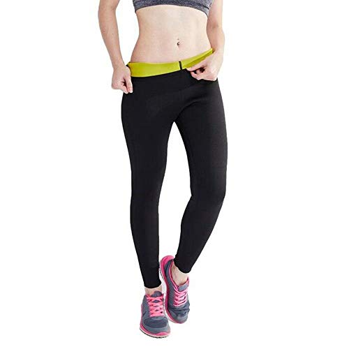 NOVECASA Pantalones Suana Deportivos Mujer de Neopreno Sauna Pants Alta Cintura para Sudoración,Quema Grasa,Adelgazante (2XL, Pantalones de Sudoración)