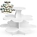 The Smart Baker 3 Tier Flower Cupcake Tower Stand Holds 48+ Cupcakes "As Seen on Shark Tank" Cupcake Stand