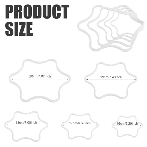 5stk Schwimmende Pflanzenringe für Aquarien, Schwimmender Pflanzenkorral aus Schaumstoff Blütenförmig Fischfütterungsringe Futterring für Aquarien zum Abfangen Schwimmender Pflanzen (Weiß)