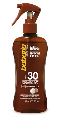Babaria Pistola Aceite Protector Solar Coco SPF30 - 200 ml