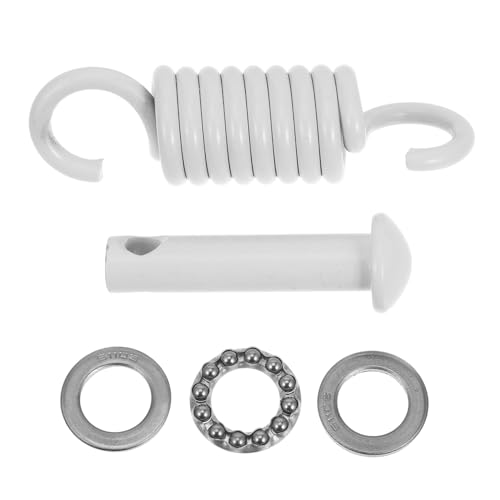 TEHAUX Kit Completo Suspensión Columpio con Resorte para Silla Colgante Gancho Resistente para Hamacas y Porche Absorción de Vibraciones Compatible con Sillas Huevo y Columpios