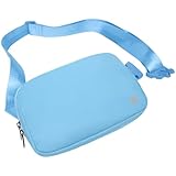 BALEAF Long Strap Belt Bag Crossbody Bag, Everywhere Fanny Pack Adjustable Strap for Hiking Running, Blue