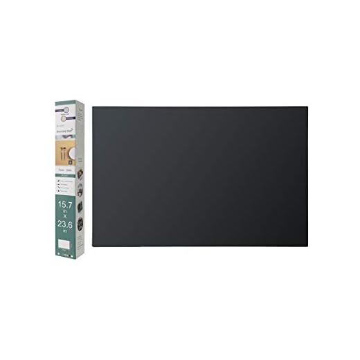 emolife Heat Resistant Mat for Air Fryer Site on, Thick Silicone Mats for Kitchen Counter, Countertop Protector, No-slip (Black)
