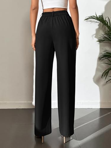 Image of Elendra Women Lycra - Bootcut Trousers Pant Wide Leg