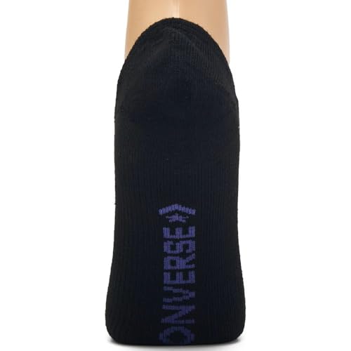 Converse Women's Half Cushion Ultra Low Socks 6-Pack Size 6-10 (Black/White/Multi)4