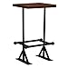 sofutoo Charming 3-Piece Bar Set for Inviting Gatherings, Stylish Solid Reclaimed Wood & Sturdy Steel, Retro Industrial Design