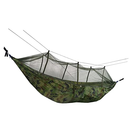 pistro Camping Hammock with Mosquito Net,Double Persons Hammock Bed Tent Portable for Relaxation,Traveling,Backpacking, Outside Leisure - Camouflage