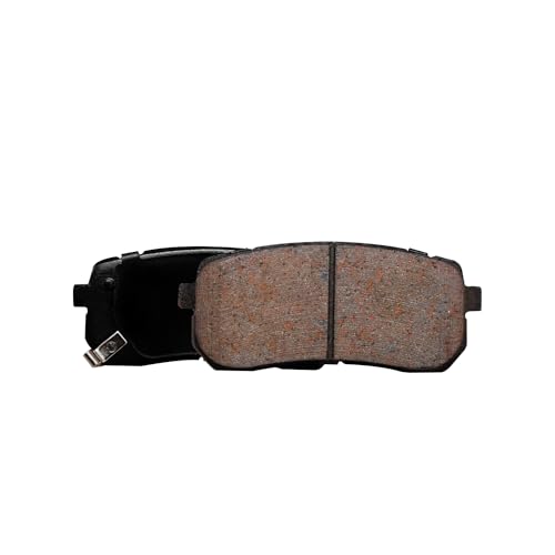 Image of Detroit Axle - Rear Ceramic Brake Pads w /Hardware Set Assembly Replacement for Hyundai Veracruz Kia Sedona