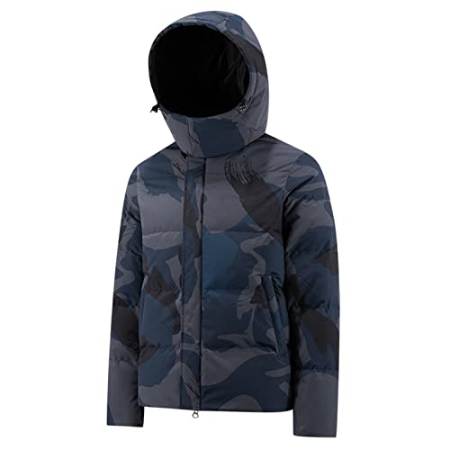 Doudoune Homme Camo en Duvet de Canard Parka Épaisse Chaude Chic
