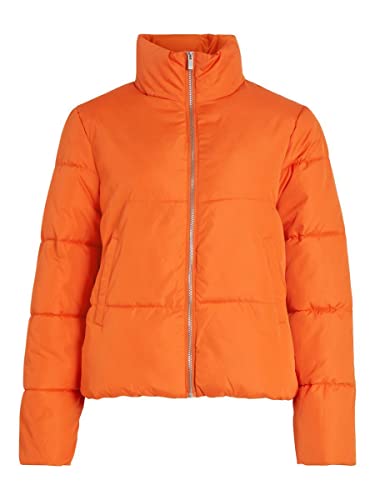 Vila Damen Vitate L/S Short Buffer Jacket - Noos Jacke, Burnt Orange, 38 EU