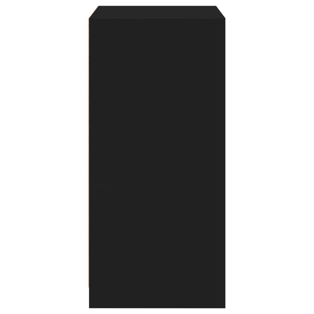 Genérico Armario de Madera de ingeniería Negro 48x41x102 cm,Productos del hogar,Organización y Almacenamiento,Almacenamiento de Ropa y armarios,Organizadores de vestidores y Perchas de barra-840829