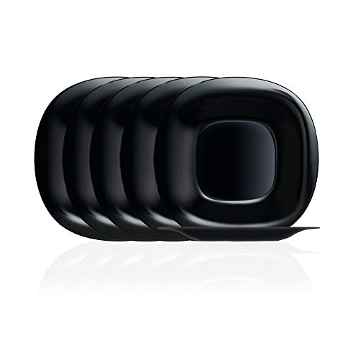 Luminarc Arc International Carine Dinner Plate (Set Of 6), 10.25", Black #TOP13