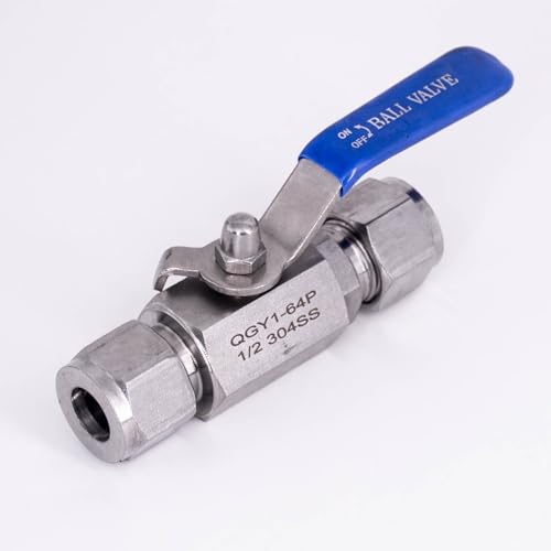 Válvula de bola de compresión premium en acero inoxidable 304 resistente 2