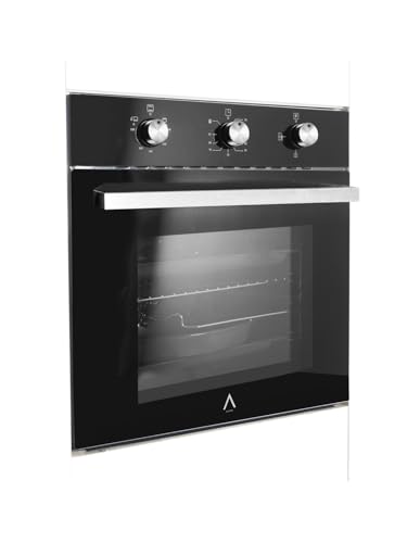 ALPHA Horno de Gas NEPTUNO ELITE GAS Cristal Negro. Encendido Automático, Termostato, Ventilador y Reloj. *Alta Gama* - imagen 2